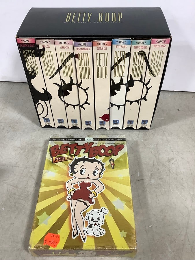 Betty Boop VHS collection and sealed DVD (1 of 1)