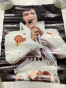 Elvis poster(17.5in.x22in.-slightly damaged)