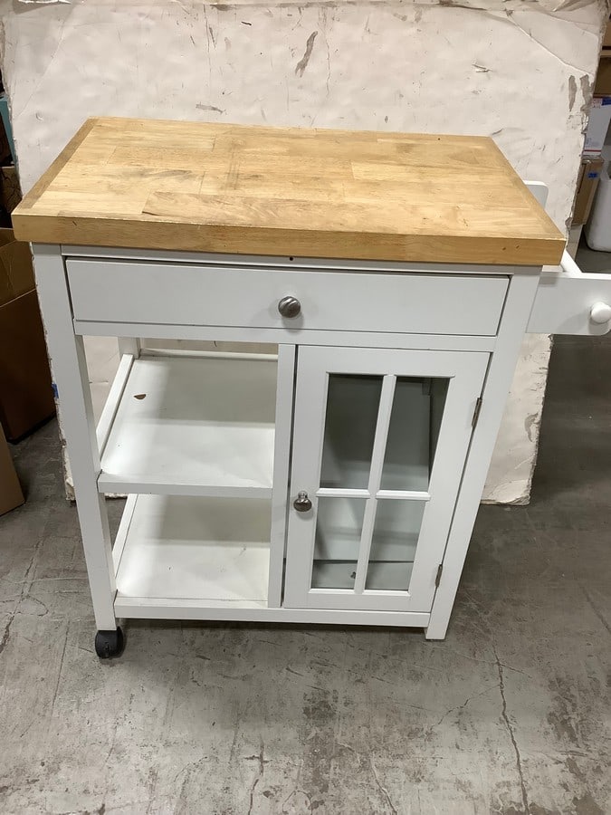 Kitchen cabinet organizer with wheels on one side(32in.x18in.x35in.): Kitchen cabinet organizer with wheels on one side(32in.x18in.x35in.)