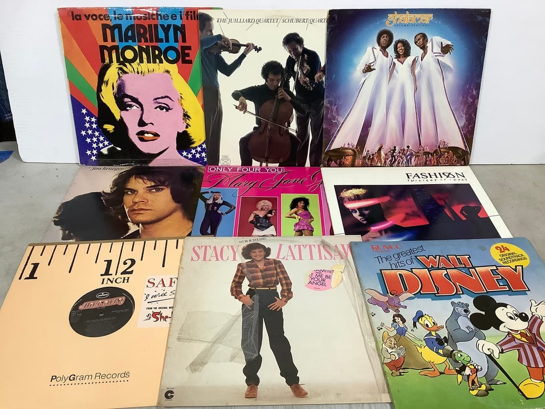 Vintage records(Marilyn Monroe, Stacy Lattsaw, The Greatest Hits of Walt Disney, and more) (1 of 1)