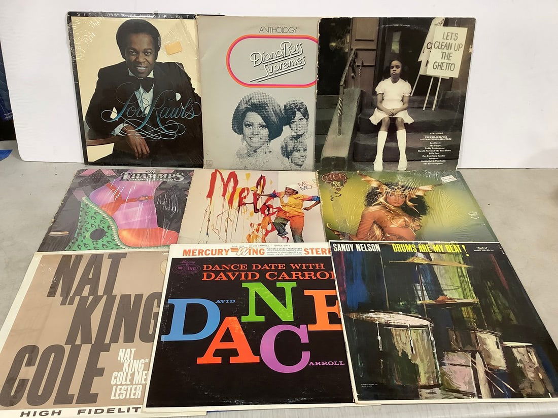 Vintage records(Diana Ross, Nat King Cole, Sandy Nelson, and more) (1 of 1)