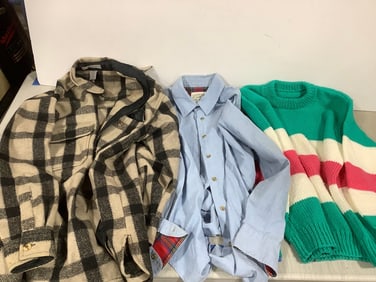 Charter Club button up(size 12) Robert Stock jacket(small), and more