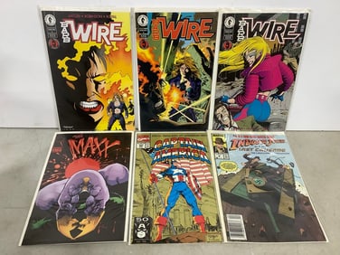 Various comics with covers(The Maxx, Captain America, Barbwire, and more)