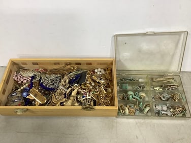 Various Costume Jewelry (necklaces, brooches, and more)