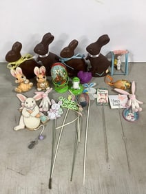 Various Easter Decorations, Toys, and more