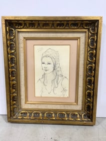 Framed and signed artwork - 1982 (13in.x15in.)