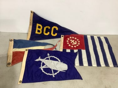 Vintage Flags/Banners (Largest - 13inx17.5in)