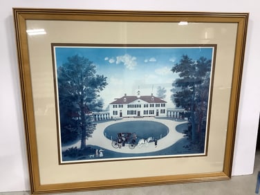 Framed Art Print Signed by Michel Delacroix (28.5inx34.5in)