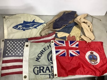 Vintage Flags/Banners (Largest - 12inx18in)