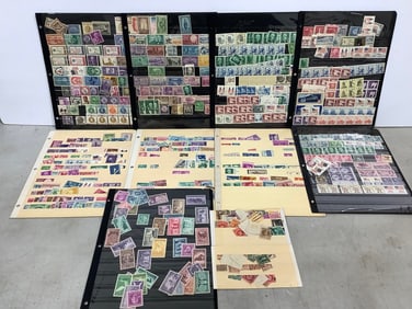 Vintage stamps in sheets