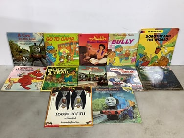 Various children's books(Aladdin, The Berenstain Bears, Trouble for Thomas, and more)