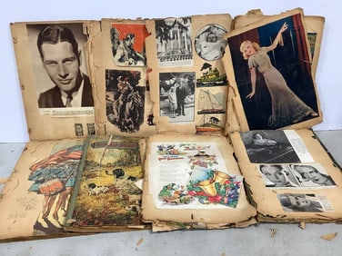 Vintage scrapbook pages