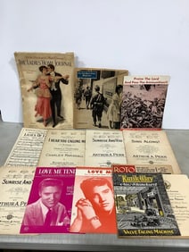 Vintage songbooks and magazines