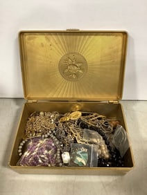 Costume jewelry in organizer(8in.x5.5in.x2.5in.)