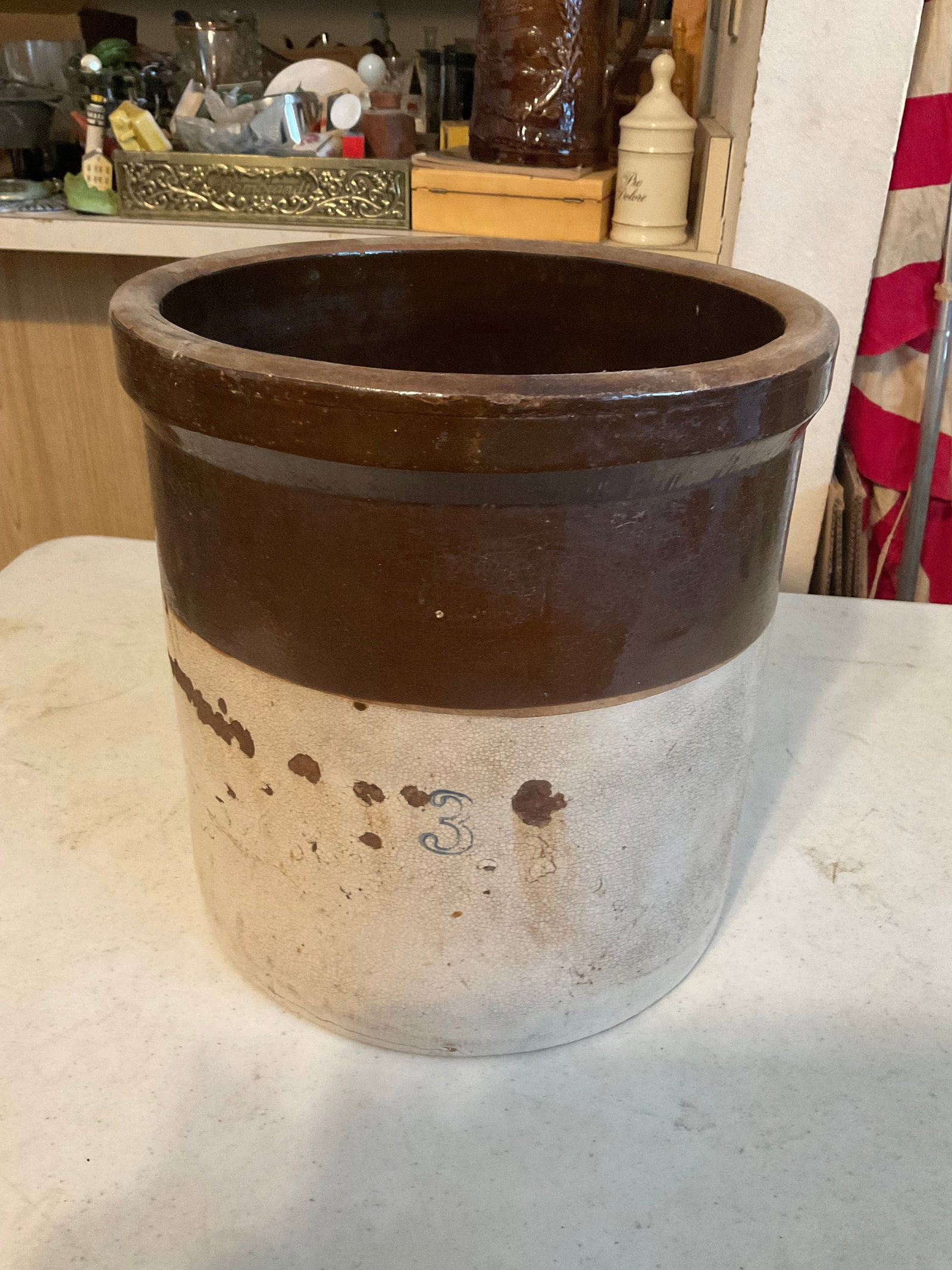3 gallon crock without lid: 3 gallon crock without lid