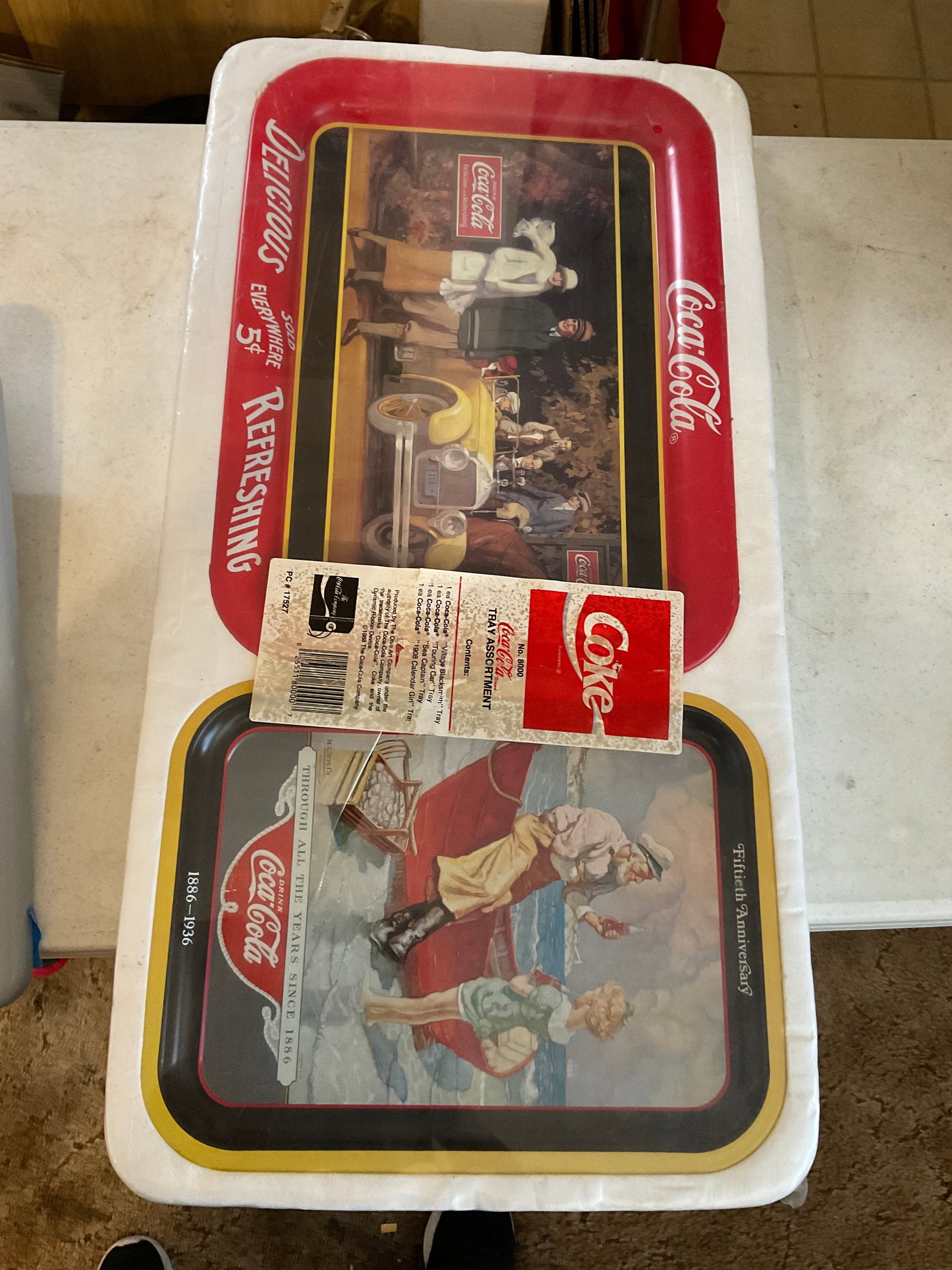 Coke Cola tray assortment sealed: Coke Cola tray assortment sealed