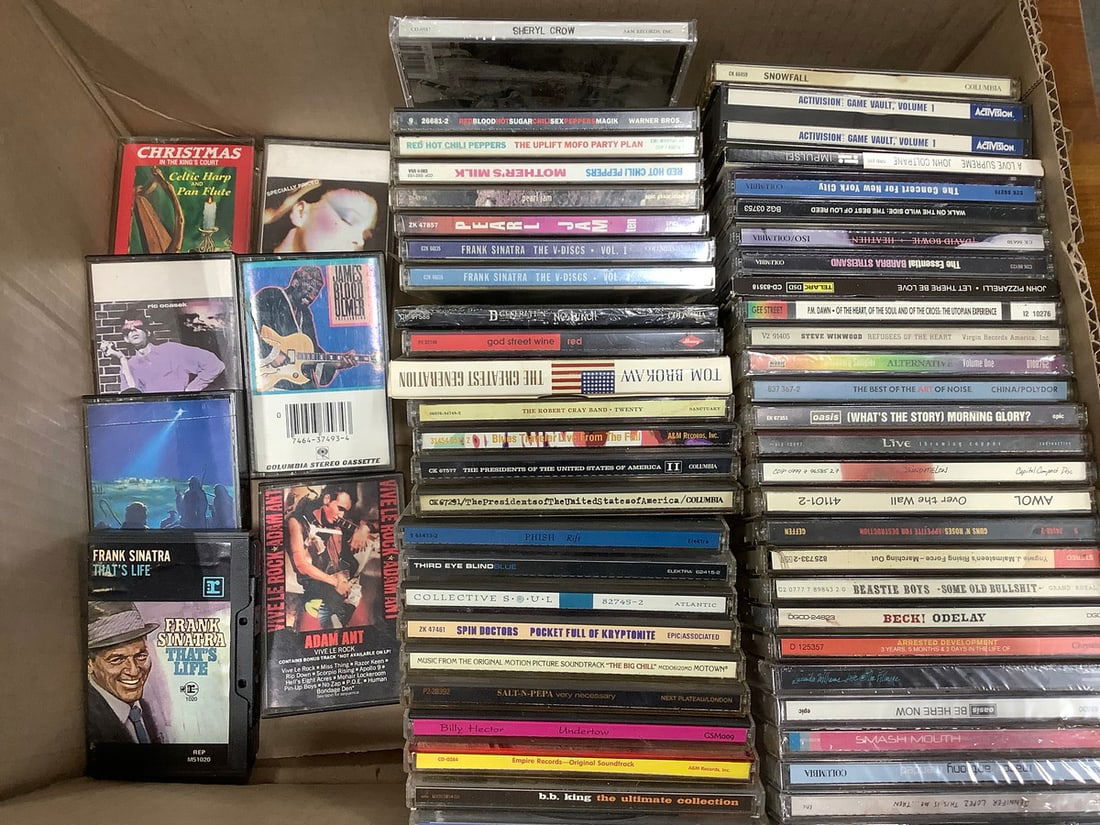 Various CDs and Cassette Tapes (Awol, B.B. King, Frank Sinatra, and more) (1 of 1)