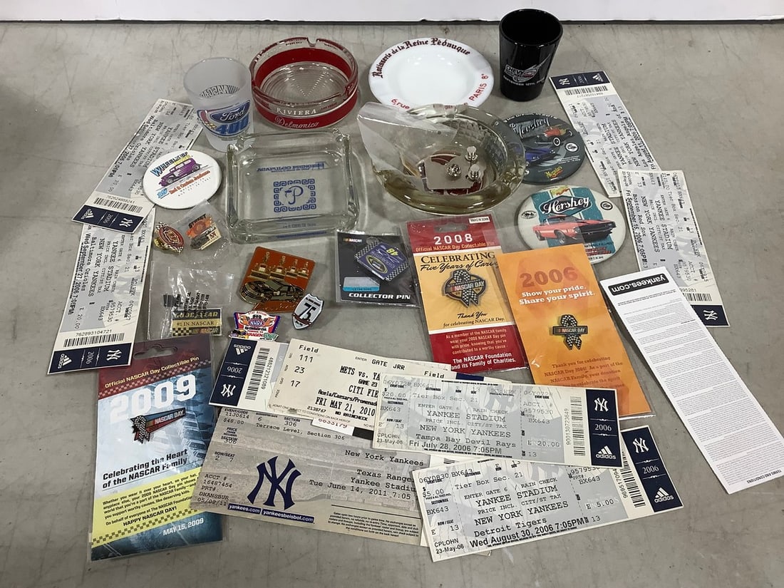 Vintage Ash Trays, Nascar Racing Pins, and more: Vintage Ash Trays, Nascar Racing Pins, and more