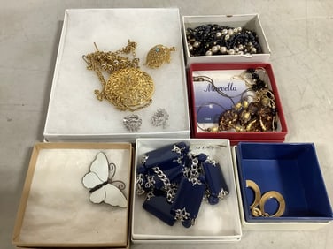 Costume jewelry(earrings, necklaces, and more)