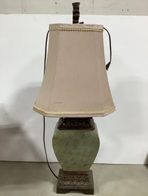 MCM Table Lamp with Shade (34in Tall)