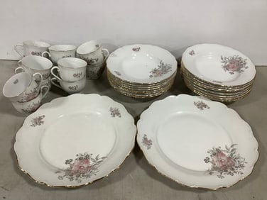 Fine Bohemian China Plates and Cups - made in czechoslavakia