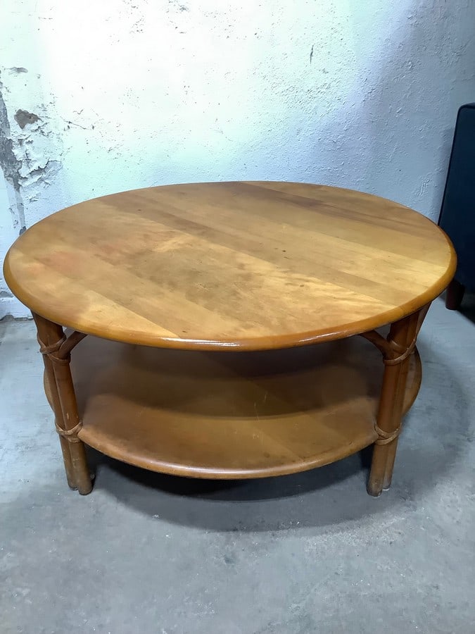 Bamboo Styled Coffee Table (35inx17in): Bamboo Styled Coffee Table (35inx17in)