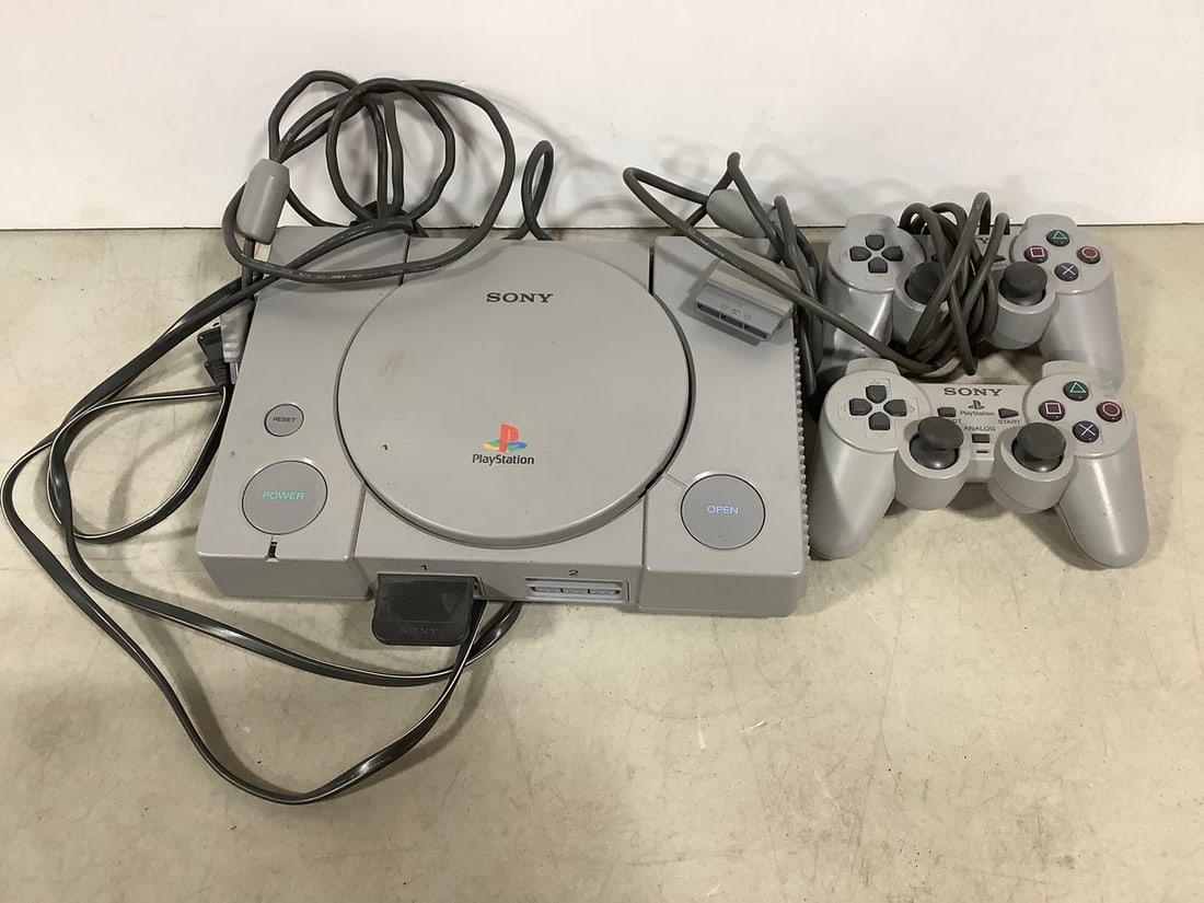Sony Playstation 1 Console with Controllers (1 of 1)