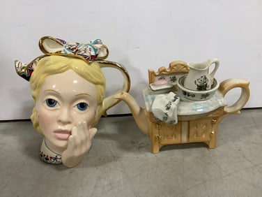 Ceramic Teapots (Portmeirion, Cardew) (Tallest - 5.25in)