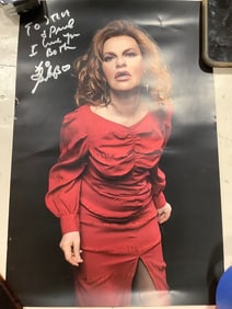 Vintage Comedian Sandra Bernhard Signed Poster - 1990s (12inx18in)