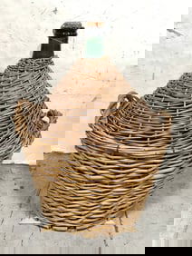 Wicker Wrapped 5 Gallon Wine Bottle Jug (