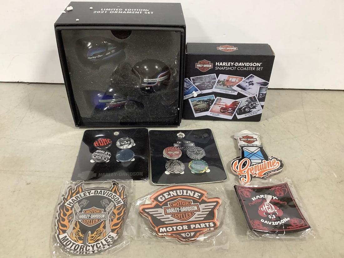Harley Davidson Coasters, Pins, and Magnets *new*: Harley Davidson Coasters, Pins, and Magnets *new*