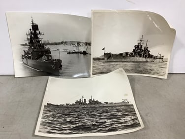 Vintage WW2 Naval Warship Original Photos (8inx10in)
