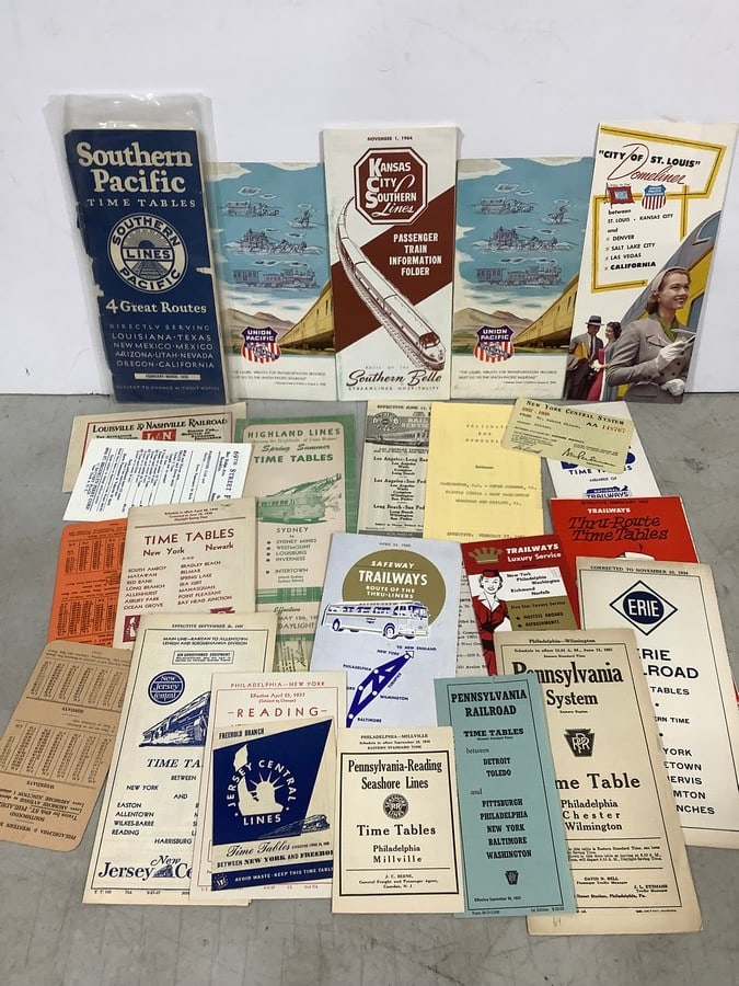 Vintage Transportation Bus & Train Schedules: Vintage Transportation Bus & Train Schedules