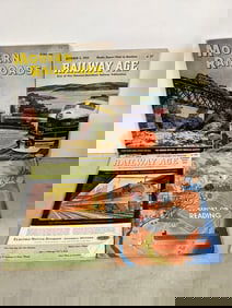 Vintage 1950s Railway Age Magazines and 1945 Reading Railroad Report