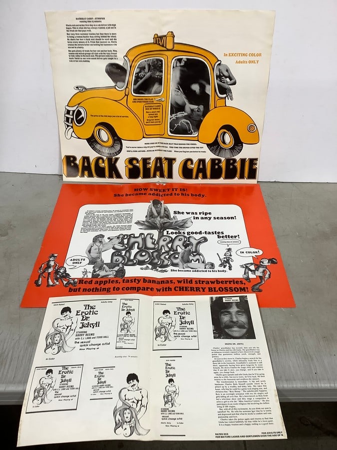 Vintage 1970s XXX Rolo Out Movie Posters (Largest - 17inx22in): Vintage 1970s XXX Rolo Out Movie Posters (Largest - 17inx22in)