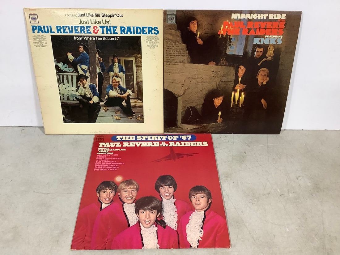 Vintage Paul Revere & The Raiders LP Records: Vintage Paul Revere & The Raiders LP Records