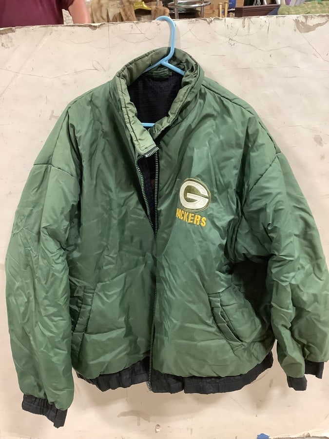 Vintage Pro Player Green Bay Packers Reversable Jacket (Size: 2XL) (1 of 1)