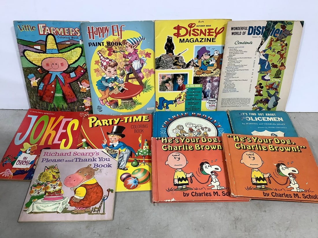 Vintage magazines and children's books(Charlie Brown, Disney, and more): Vintage magazines and children's books(Charlie Brown, Disney, and more)