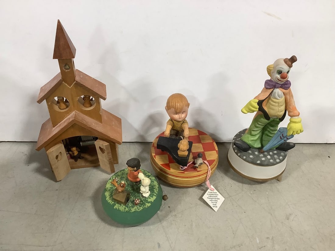 Decorative music boxes(10in.tallest) (1 of 1)