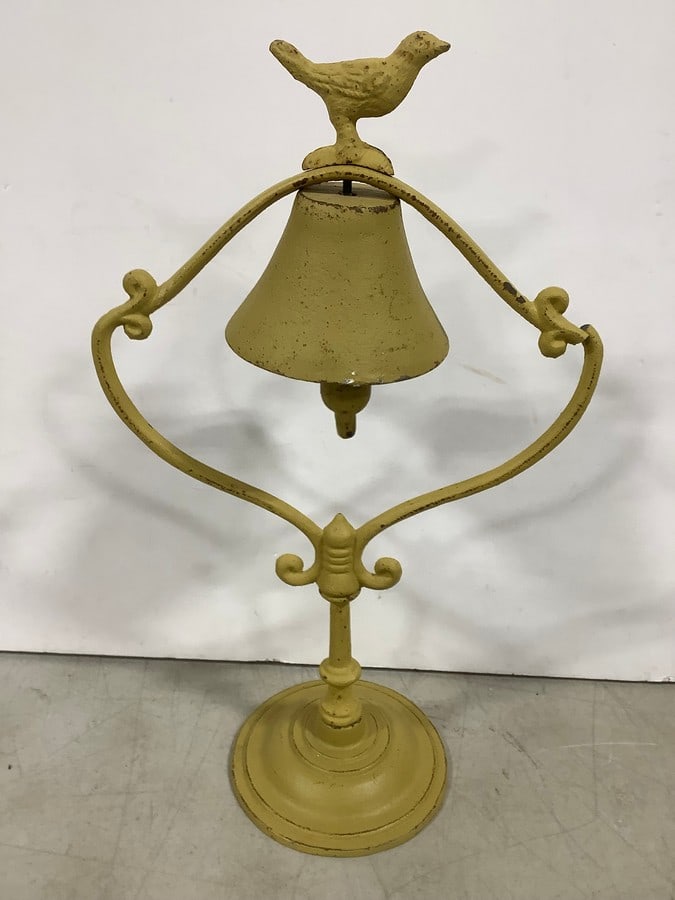 Vintage Cast Iron Bell (17.5in Tall): Vintage Cast Iron Bell (17.5in Tall)