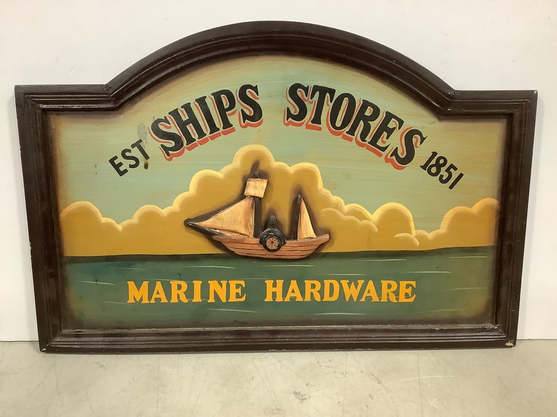 Ships Stores Marine Hardware Sign (16inx24in) (1 of 1)