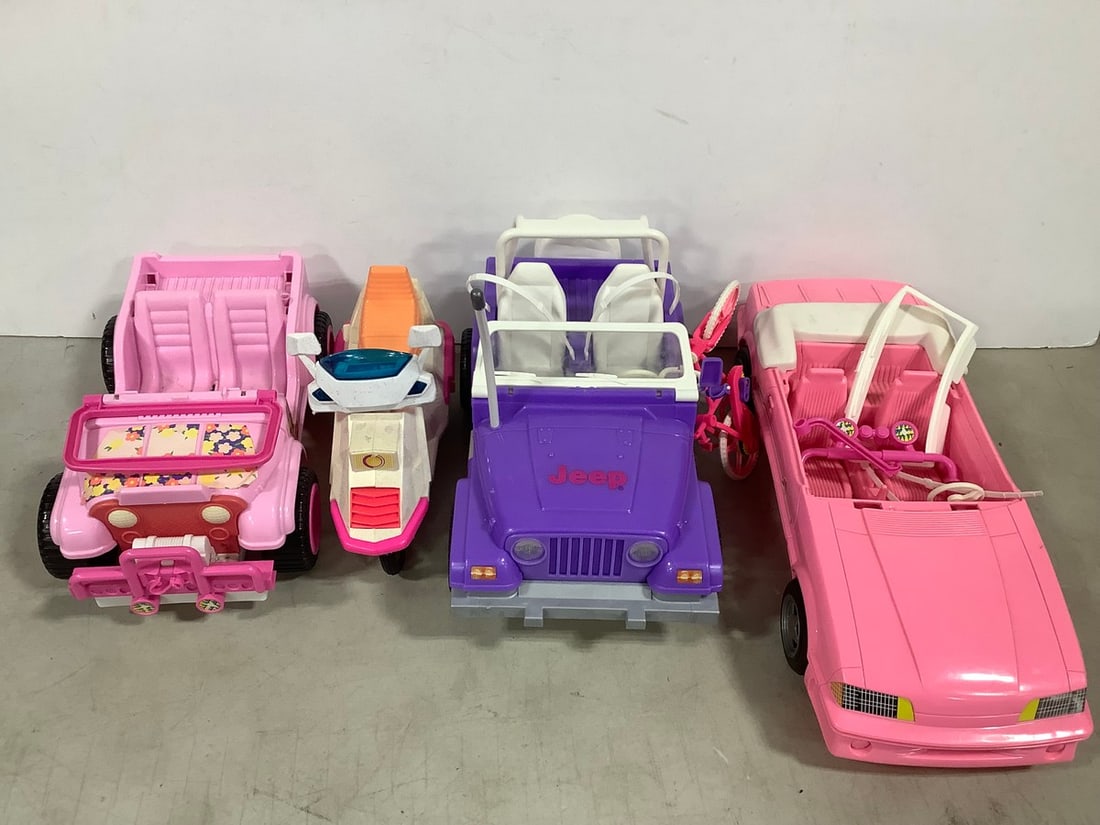 Various Barbie Vehicles and Bicycle: Various Barbie Vehicles and Bicycle