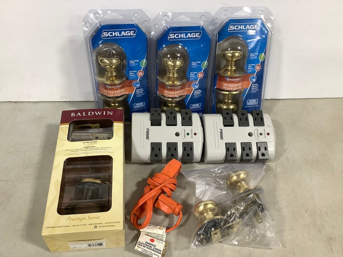 Schlage Door Knobs *new in box*, Prime Outlet Boxes, and more (1 of 1)