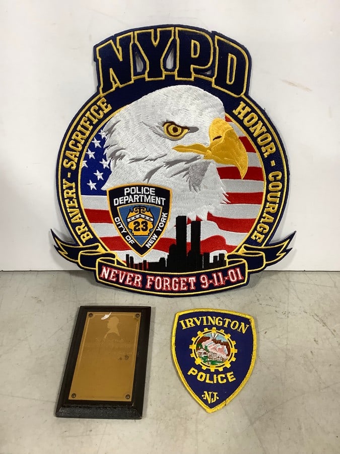 NYPD Badge (12in), Irvington Police Badge, and more: NYPD Badge (12in), Irvington Police Badge, and more