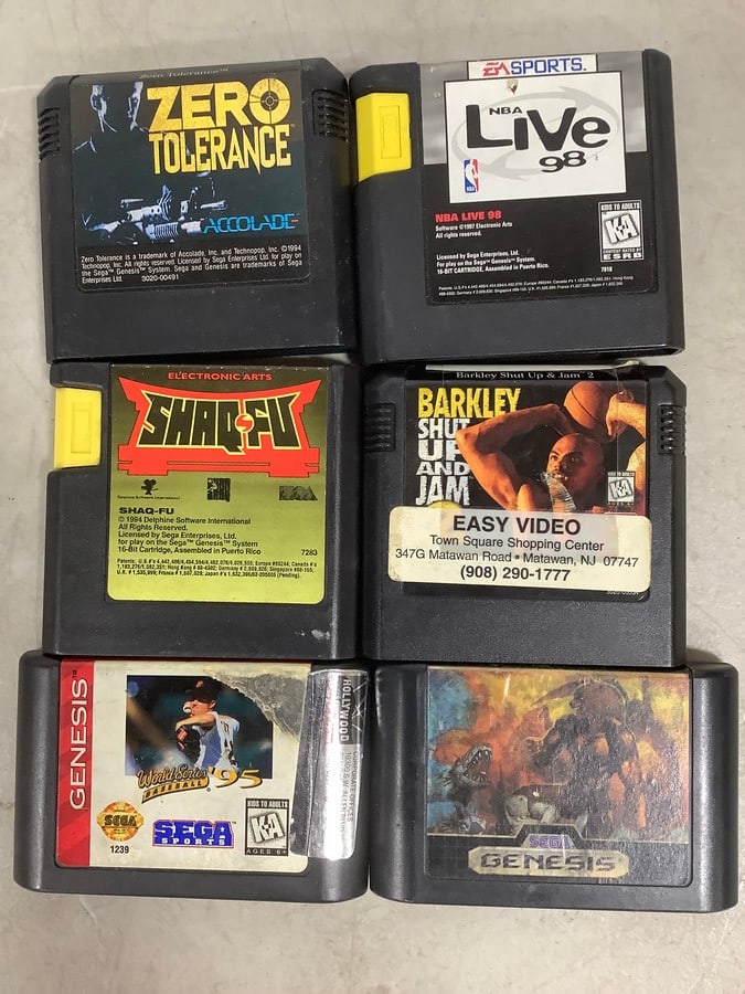 Various Sega Genesis Games (Zero Tolerance, Shaq-fu, NBA Live 98, and more) (1 of 1)