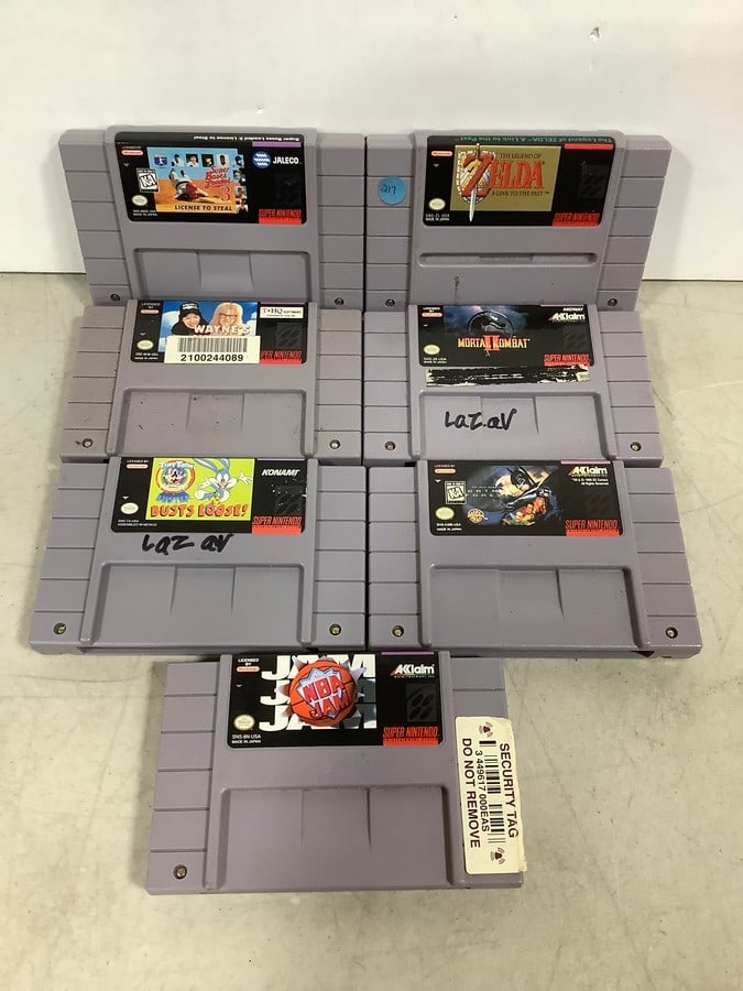 Various Super Nintendo Games (NBA Jam, Zelda, Mortal Kombat II, and more) (1 of 1)