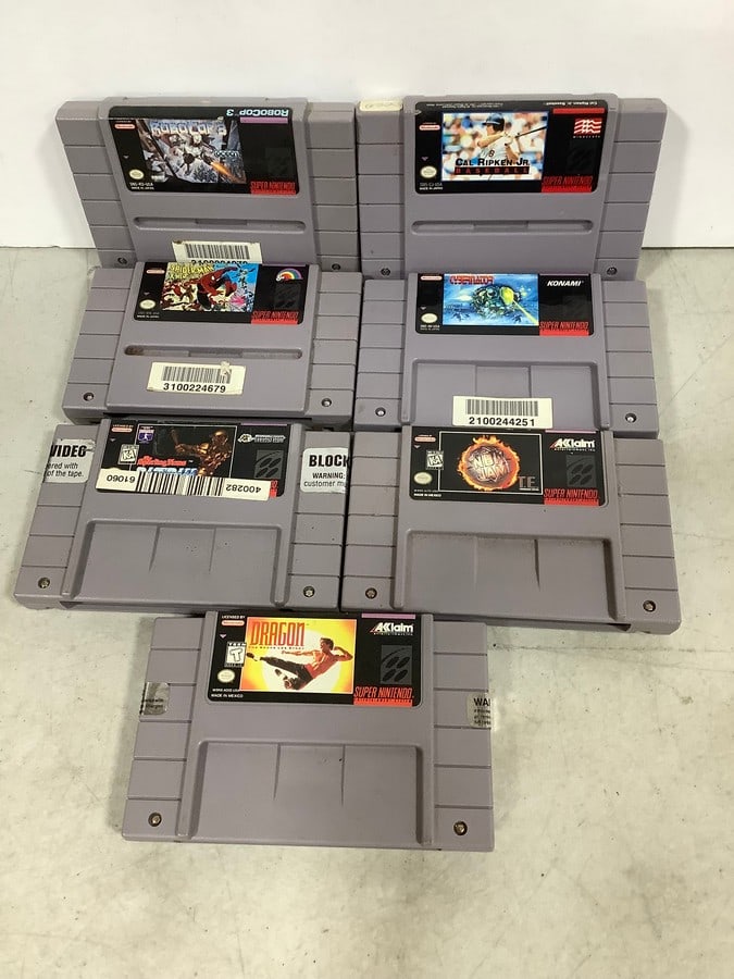 Various Super Nintendo Games (Robo Car 3, Spiderman X-Men, NBA Jam, and more) (1 of 1)