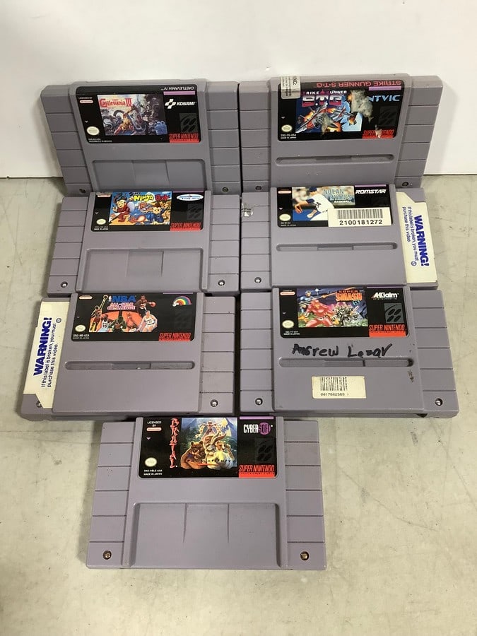 Various Super Nintendo Games (Super Smash, Castlevania IV, Super Ninja Boy, and more) (1 of 1)
