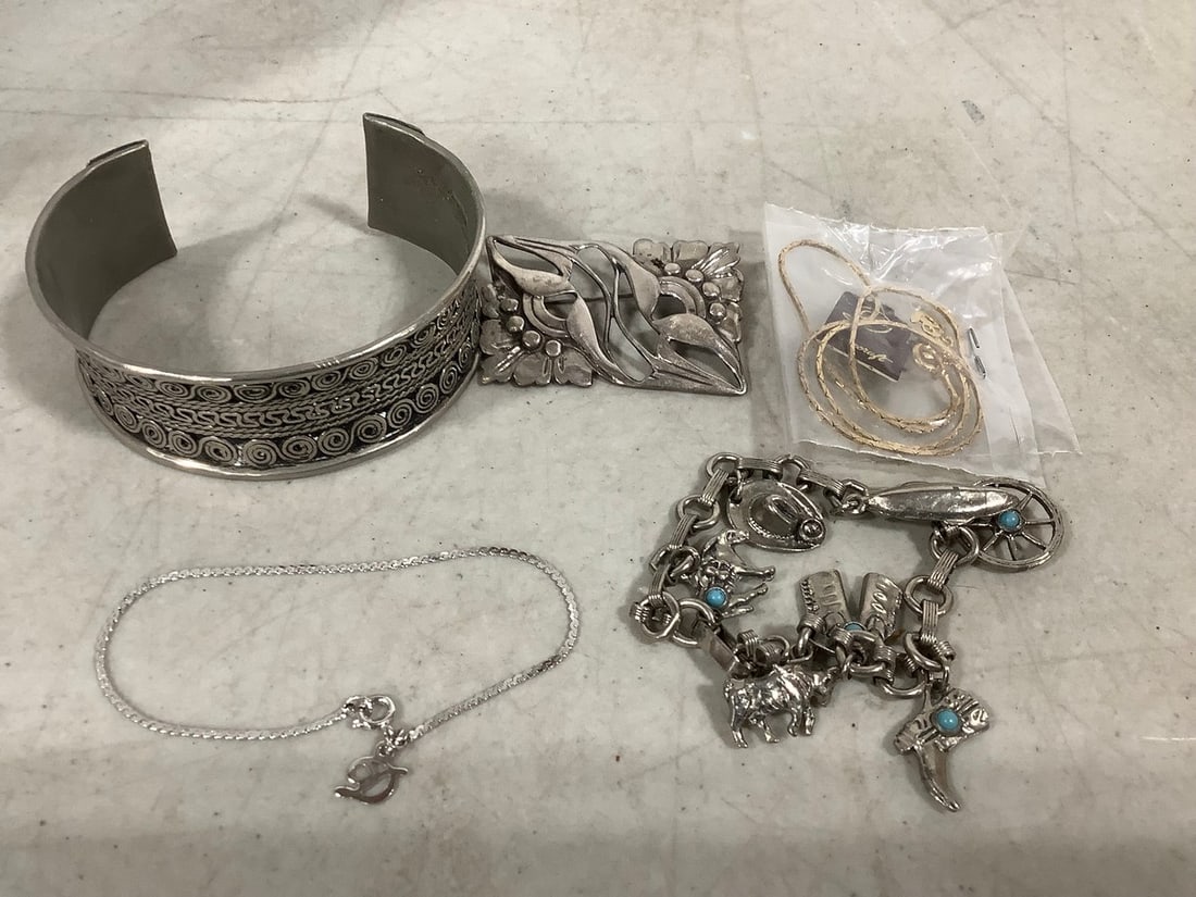 Sterling Bracelets, Pin, and more: Sterling Bracelets, Pin, and more