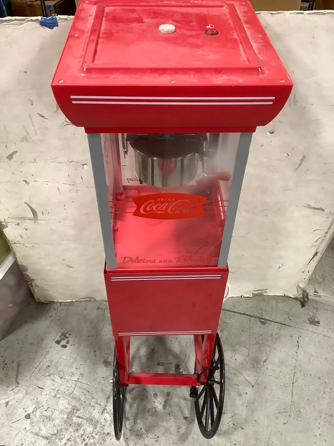 Vintage Coca-Cola Popcorn Machine (46.5in Tall) (1 of 1)
